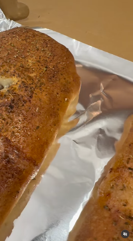 Hand-rolled stromboli fresh from the oven